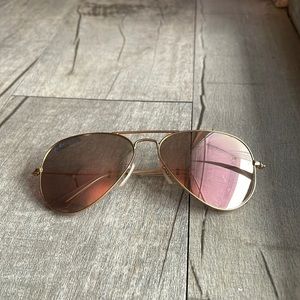 Rose Gold Ray-Ban Sunglasses